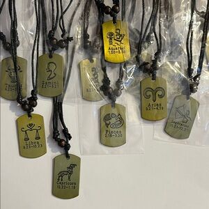Pick (1)!Zodiac Sign Pendant Necklaces